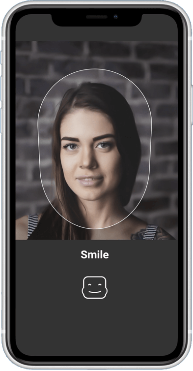 App screenshot: face recognition